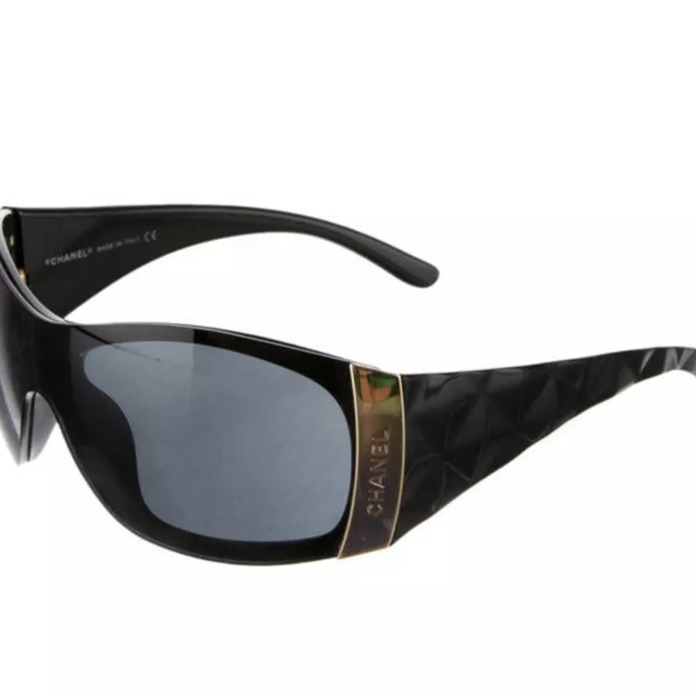 Vintage Chanel Diamond Pattern Sunglasses